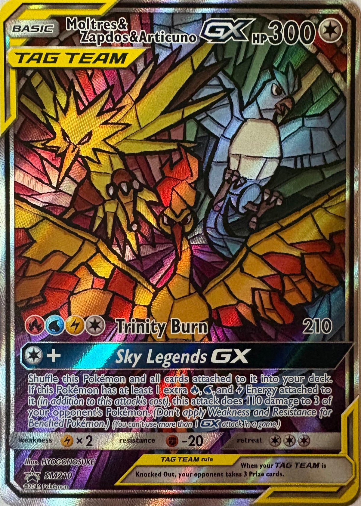 Moltres & Zapdos & Articuno GX #SM210