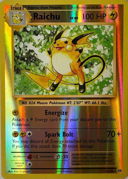 Raichu #36 (Reverse Holo)
