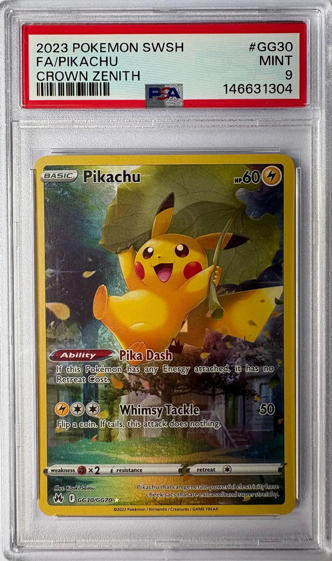 Pikachu gg30 PSA 9