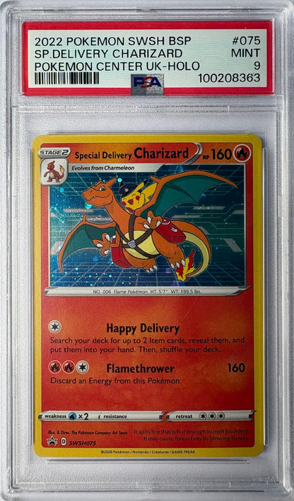 Special Delivery Charizard swsh075 PSA 9